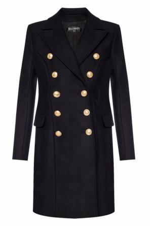 Double-breasted coat with pockets, zdjęcie 1 Double-breasted coat with pockets od Balmain